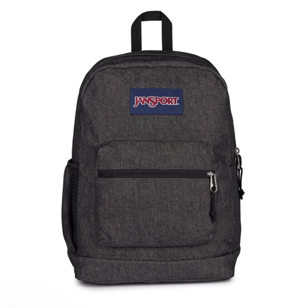 JanSport Classic Denim Black Backpack *NEW*